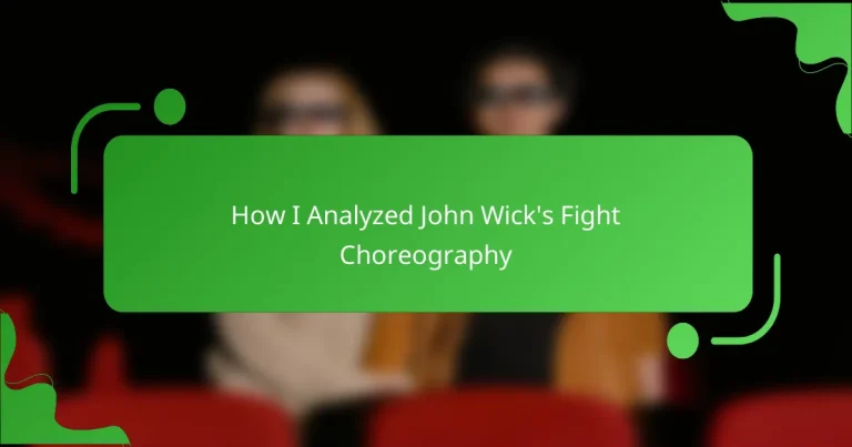 How I Analyzed John Wick’s Fight Choreography