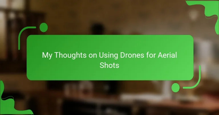 My Thoughts on Using Drones for Aerial Shots