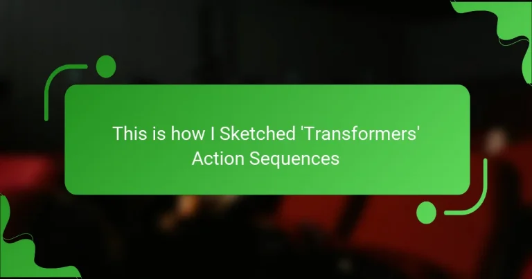 This is how I Sketched ‘Transformers’ Action Sequences