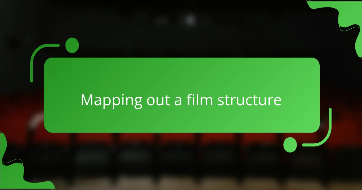 Mapping out a film structure